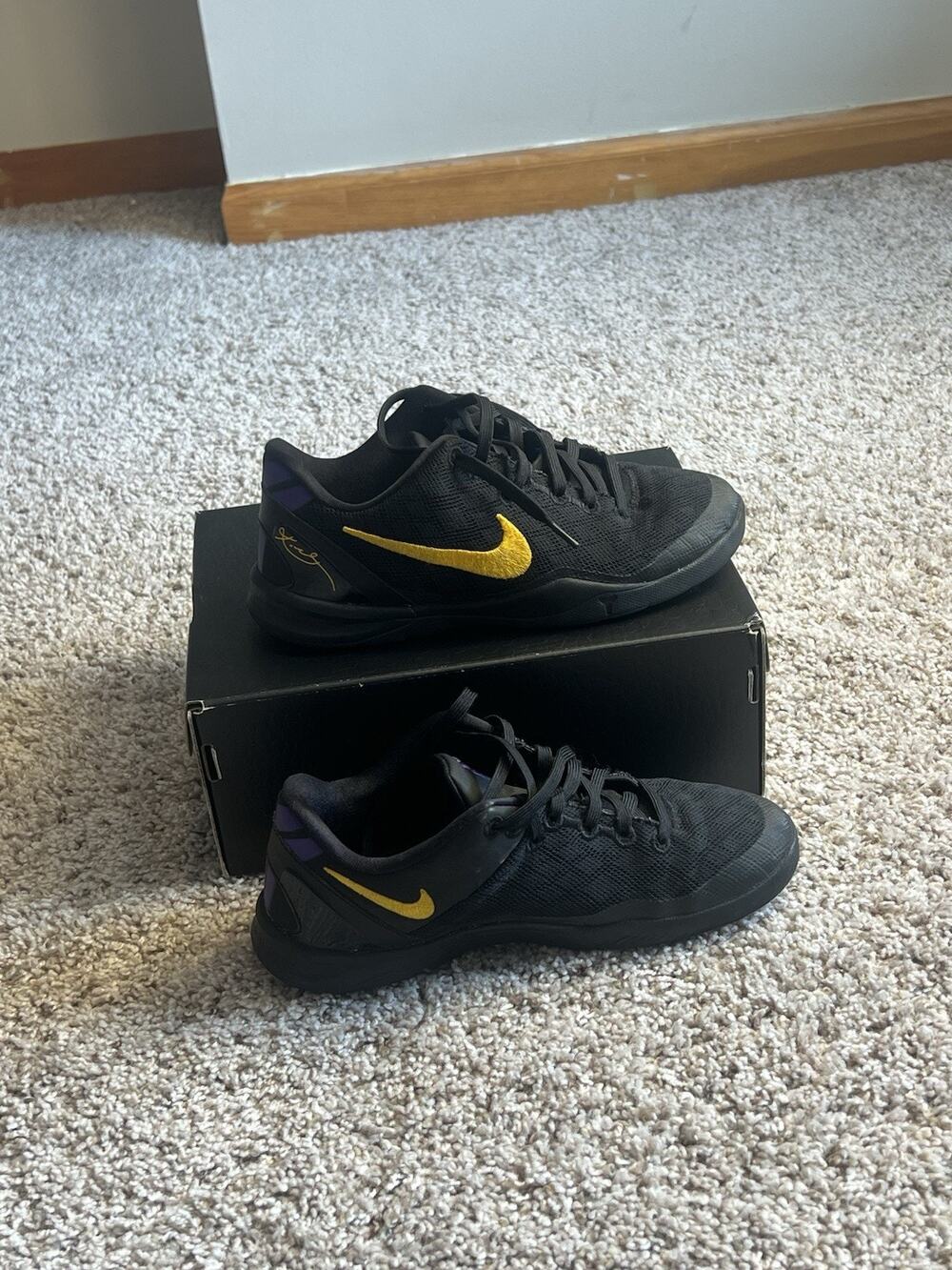 Kobe 8 Protro Lakers Away Size Youth 3